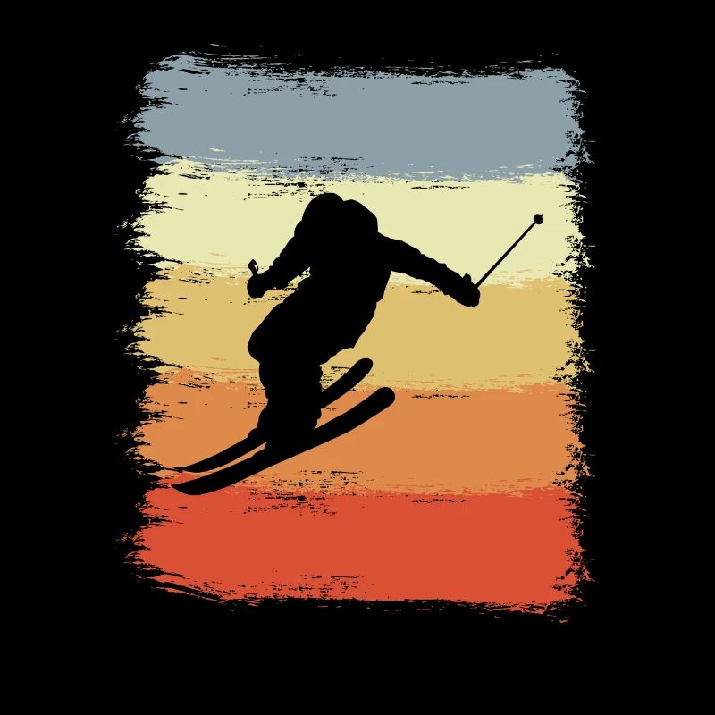 Vintage skiing