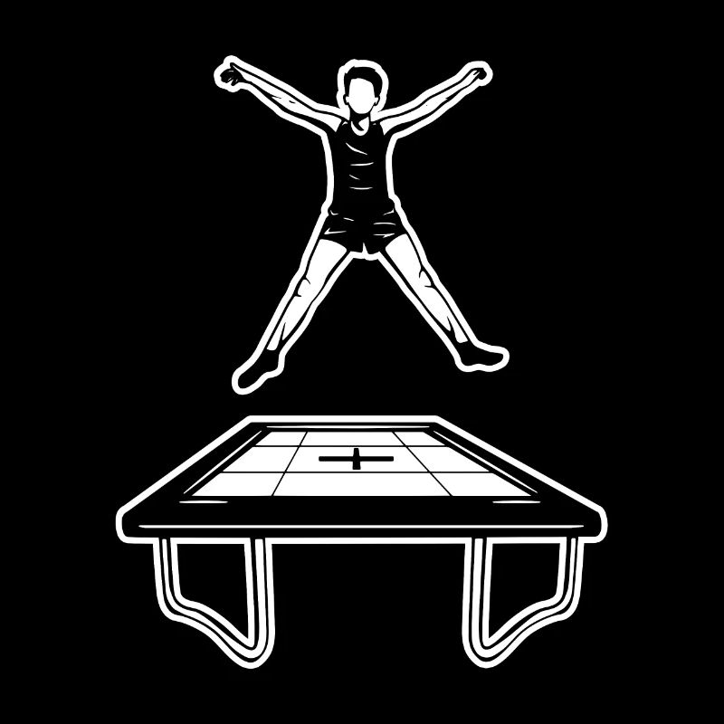 Trampoline jumping child