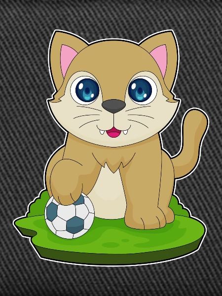 Cat Soccer Player Soccer