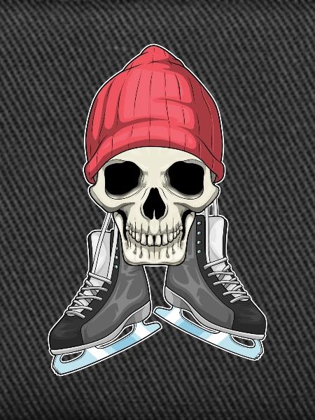 Skull Ice Skating Skates