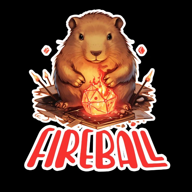 Capybara Magier – Feuerball RPG Design