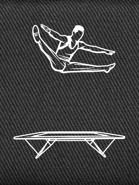 Trampolinspringer Junge