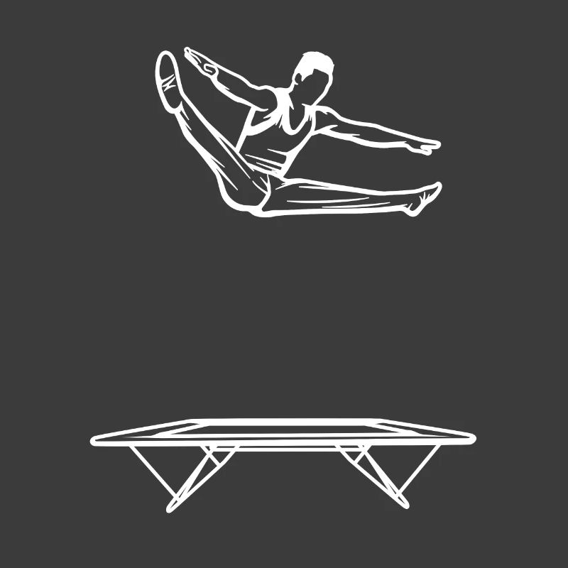 Trampolinspringer Junge