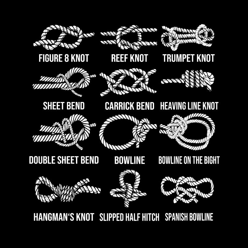 Sailing, sailboat, sailing knots, knotting