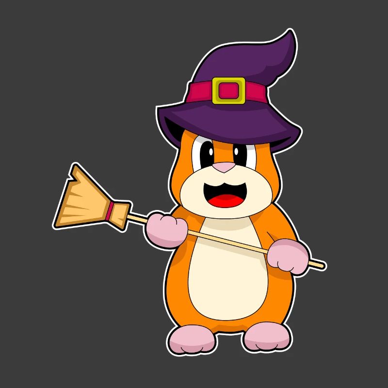 Hamster Witch Broom