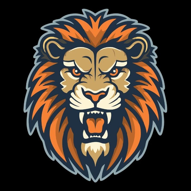 Ein brüllender Löwe