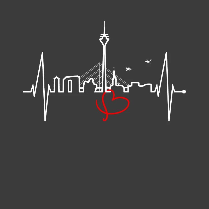 Dusseldorf Skyline Heartbeat Dear Dusseldorf