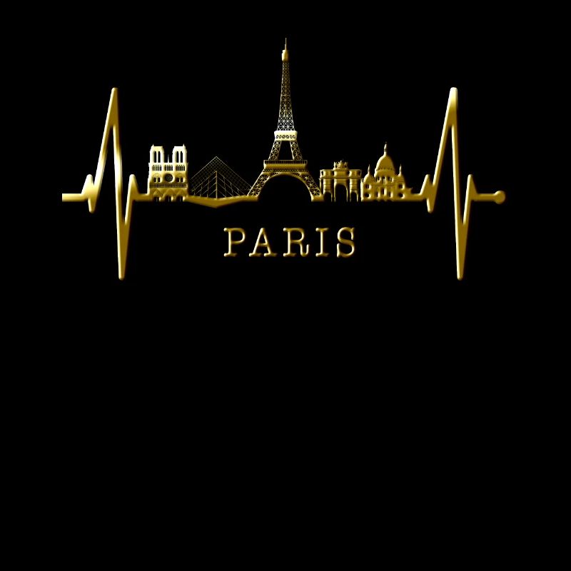 Paris Skyline Herzschlag Eiffelturm Frankreich