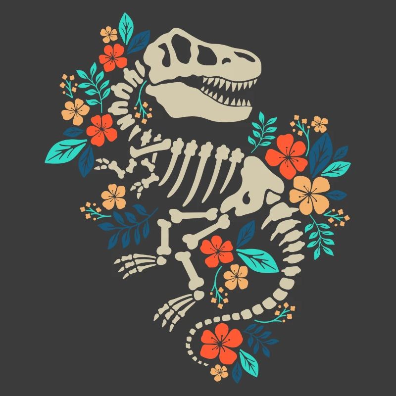 Blumen-Dinosaurier-Fossil