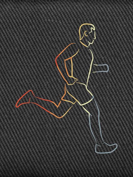 Funny runner boy