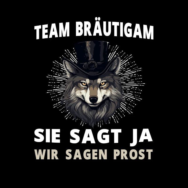 Junggesellenabschied Hochzeit Bräutigam Wolf