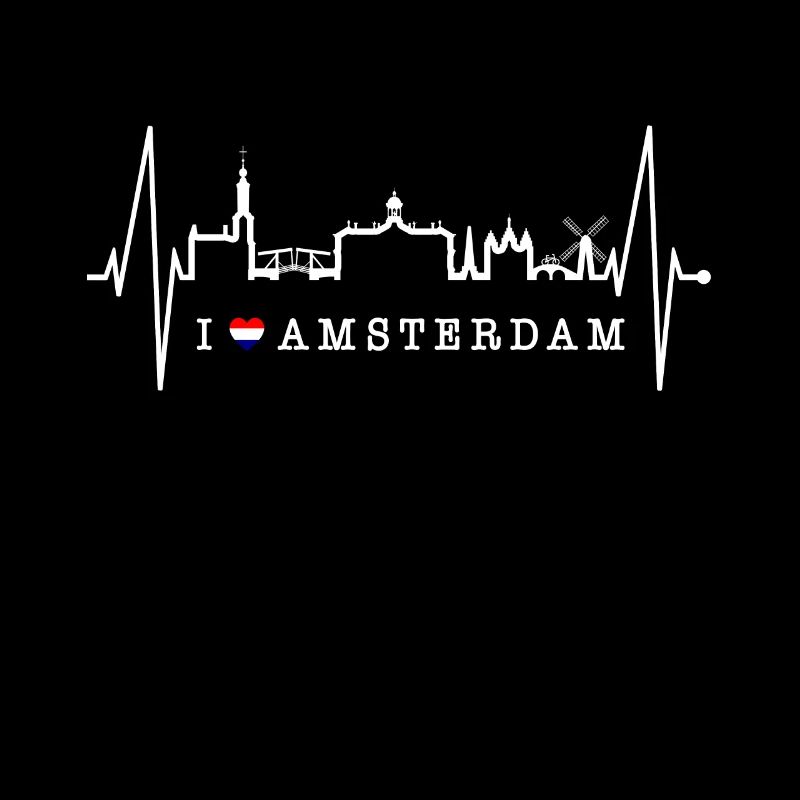 Amsterdam Skyline Netherlands Heartbeat Holland