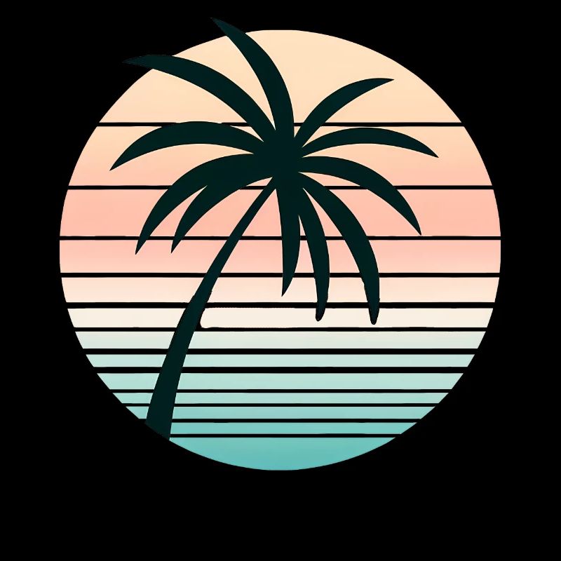 Synthwave Palme