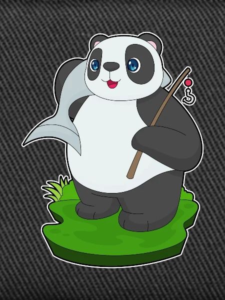 Panda Angler Fish Fishing