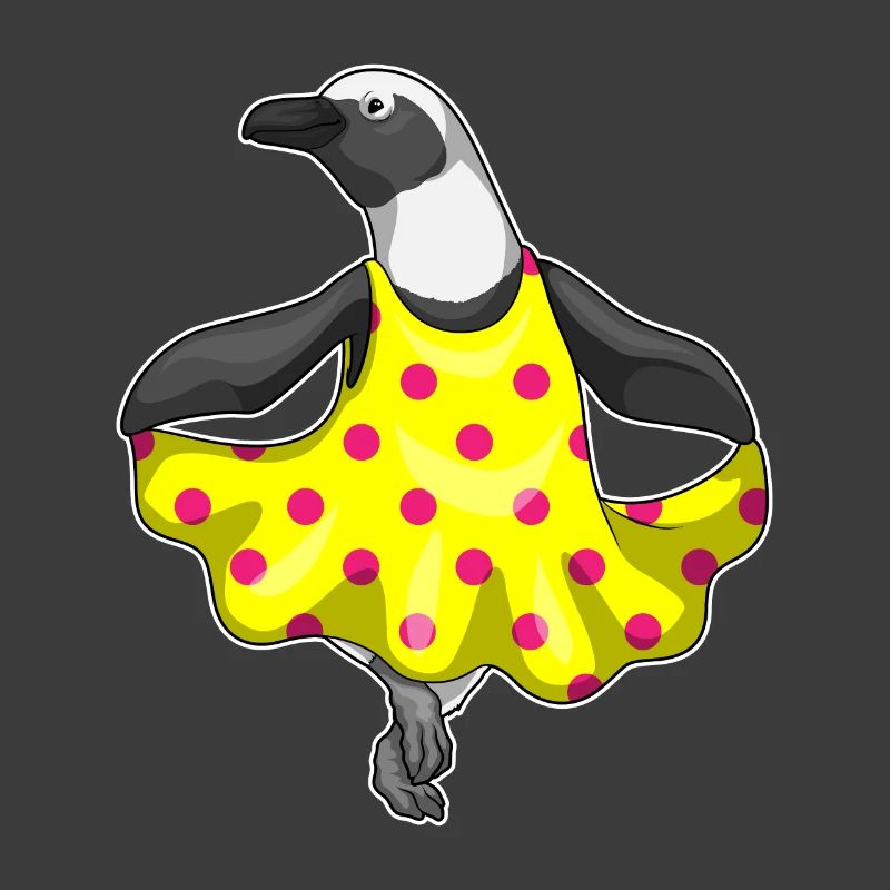 Robe Pingouin à Pois