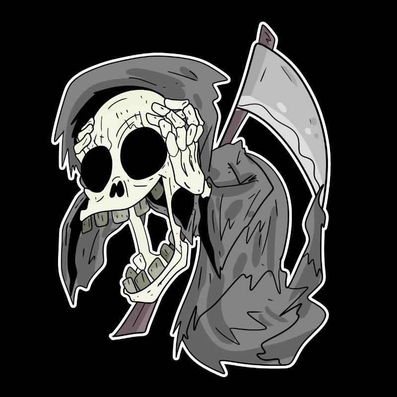 Grim Reaper rit drôle rire