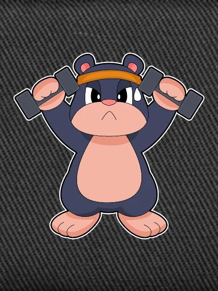 Mole Bodybuilder Dumbbells Bodybuilding