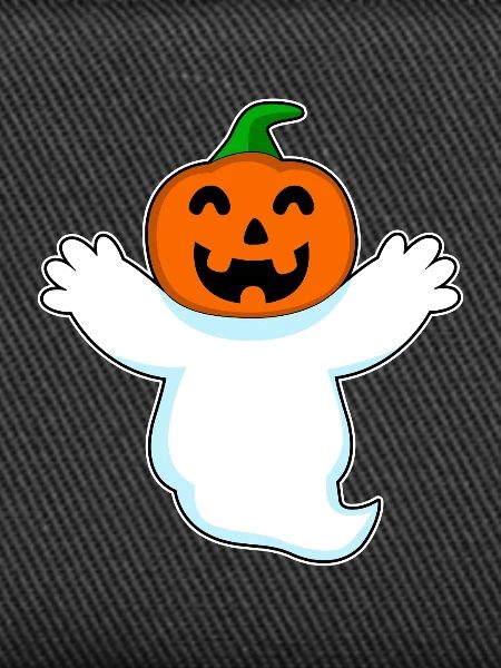 Citrouille fantôme d’Halloween
