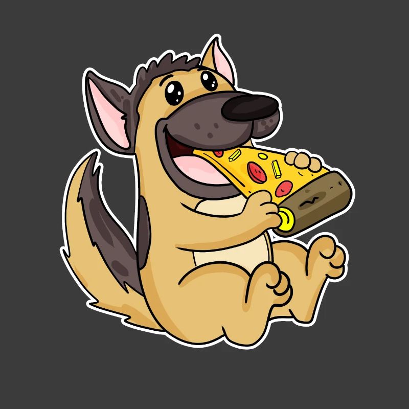 Deutscher Schäferhund Hund Pizza
