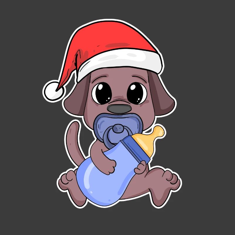 Chien Bébé Noël