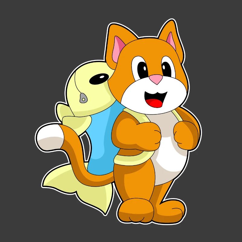 Cat Student Backpack School