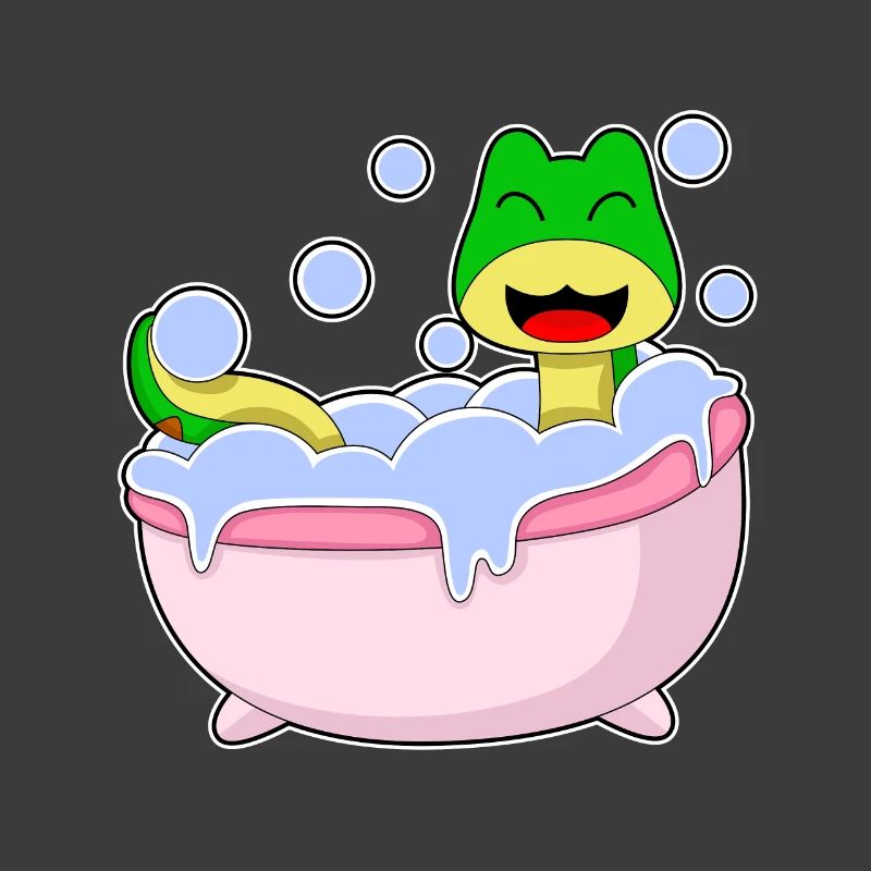 Baignoire de bain de serpent