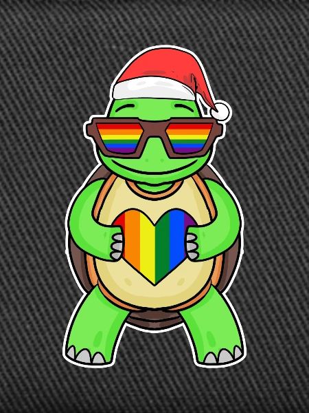Turtle Rainbow Christmas