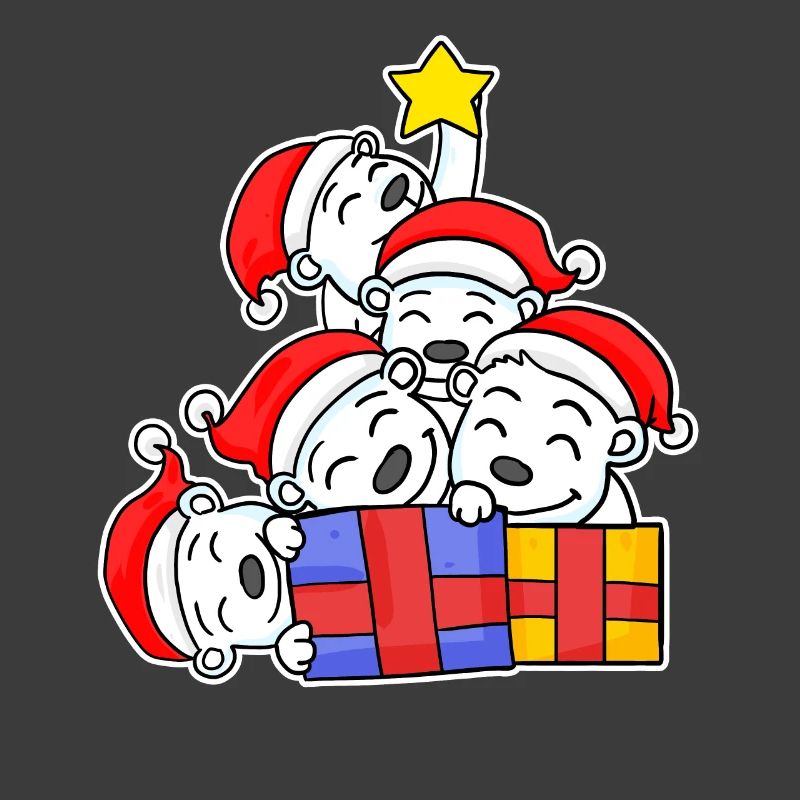 Bear, Christmas Tree, Christmas Polar Bear, Polar Bear