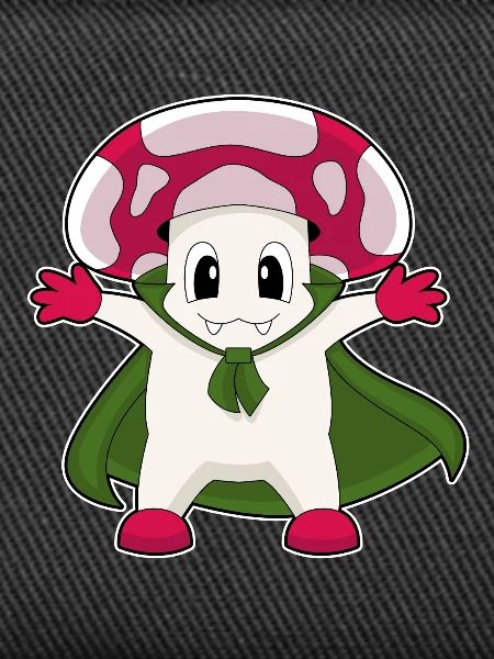 Mushroom Halloween Vampire