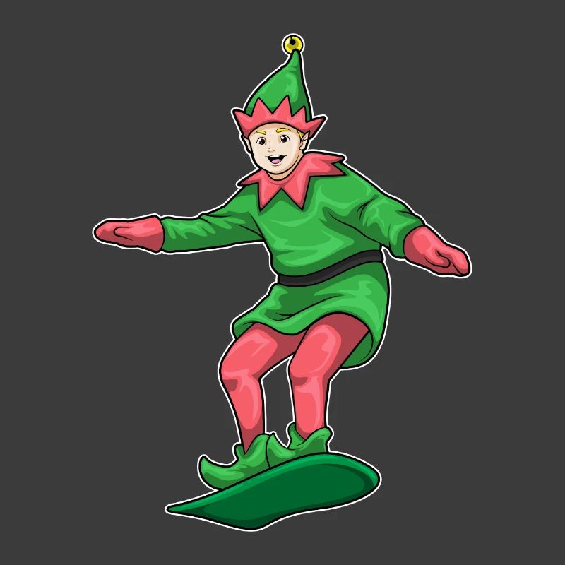 Snowboard de Noël Elf