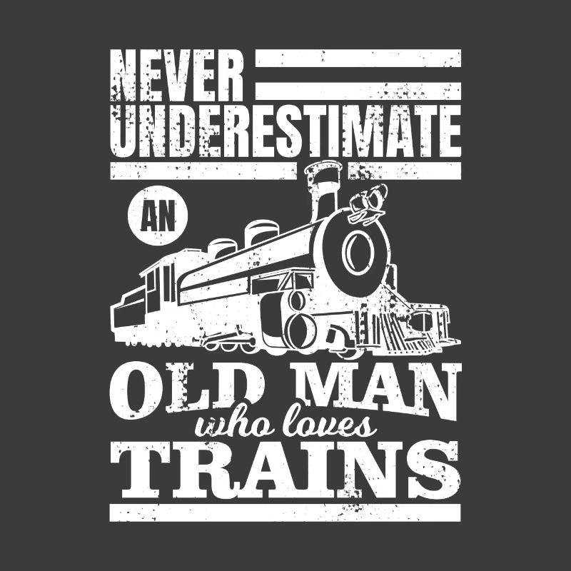 Never underestimate an old train lover