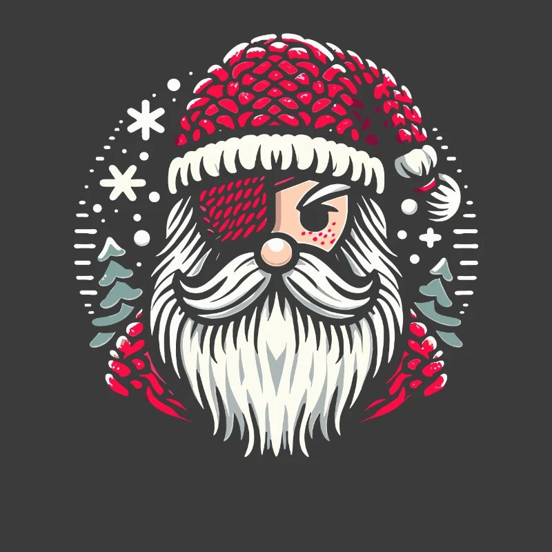 Père Noël tricot patron avec cache-œil