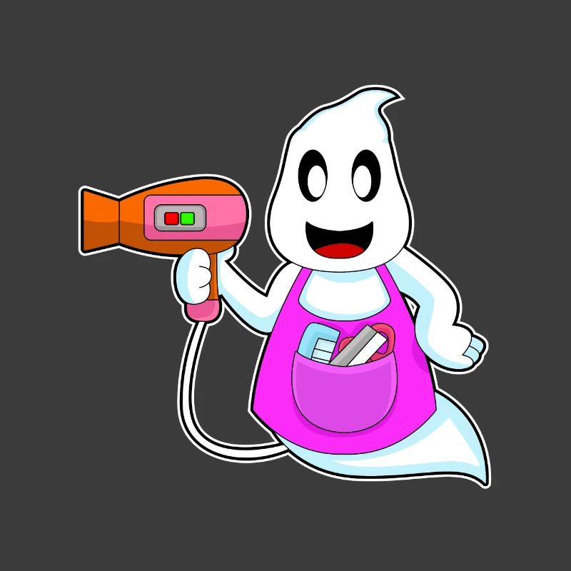 Coiffeur Ghost Halloween