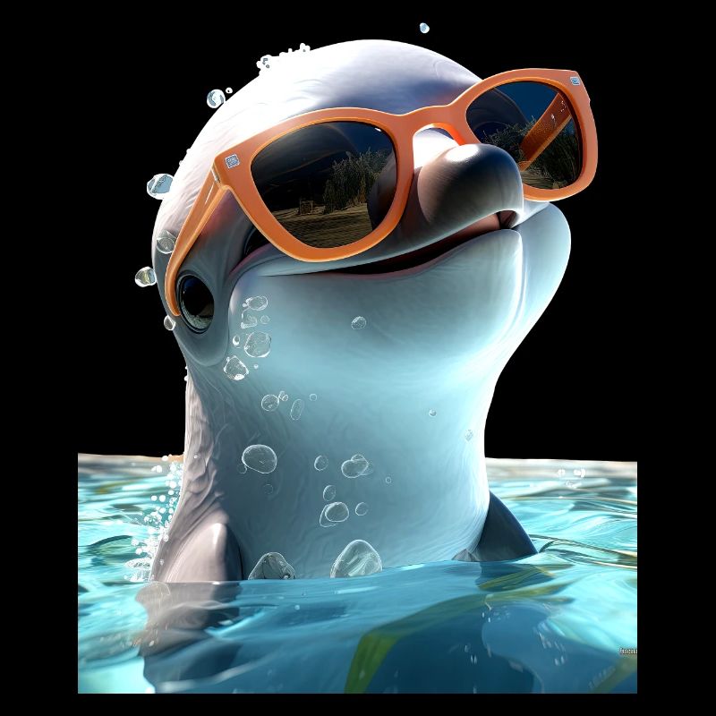 Lunettes de soleil Dolphin Love Dolphins Cute Dolphin