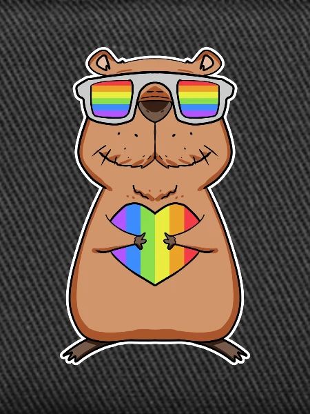 Capybara Capybara Rainbow