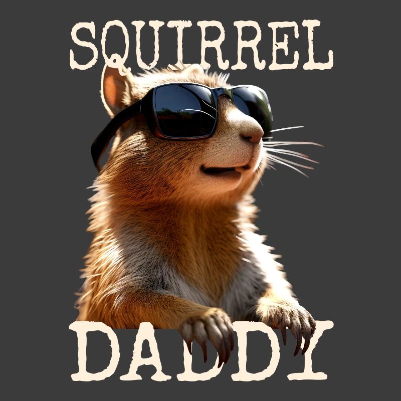 Squirrel Daddy Eichhörnchen Papa Vatertag Dad