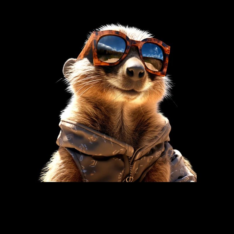 Lunettes de soleil suricate mignon amant de surikate