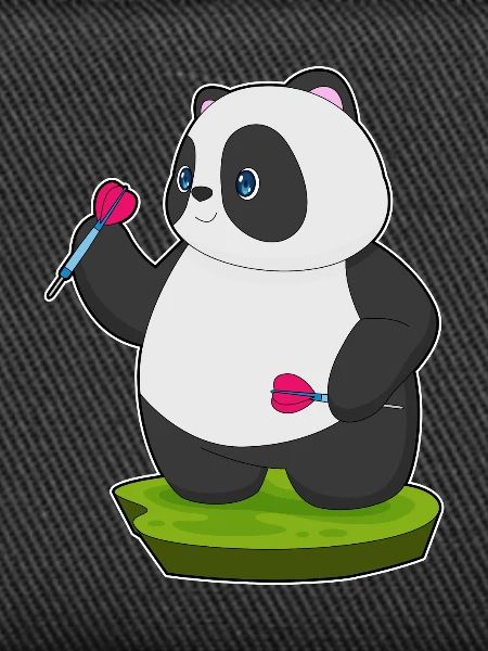 Panda Dart Dartpfeil