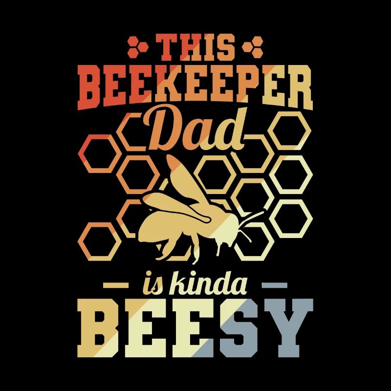 Funny beekeeper father