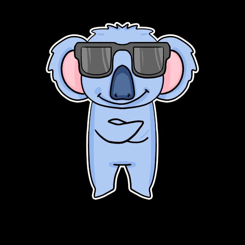 Koala with glasses