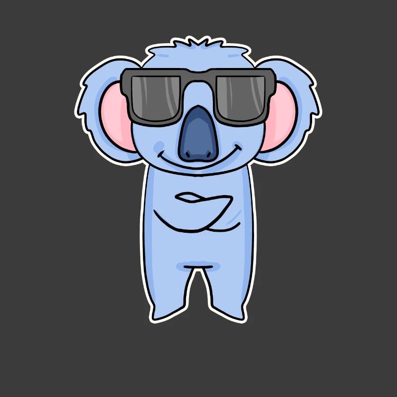 Koala with glasses