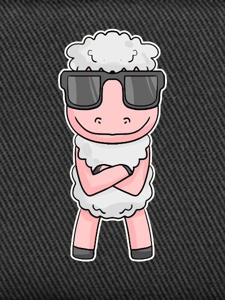 Sheep with glasses