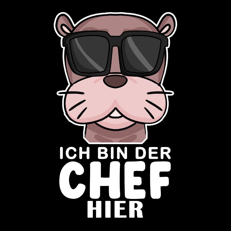 Chef Spruch mit Seelöwe Motiv