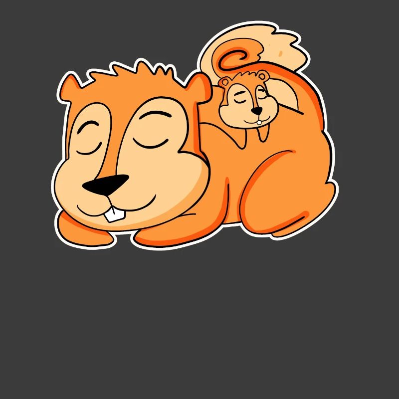 Eichhörnchen Familie - Eichhörnchen mit Baby