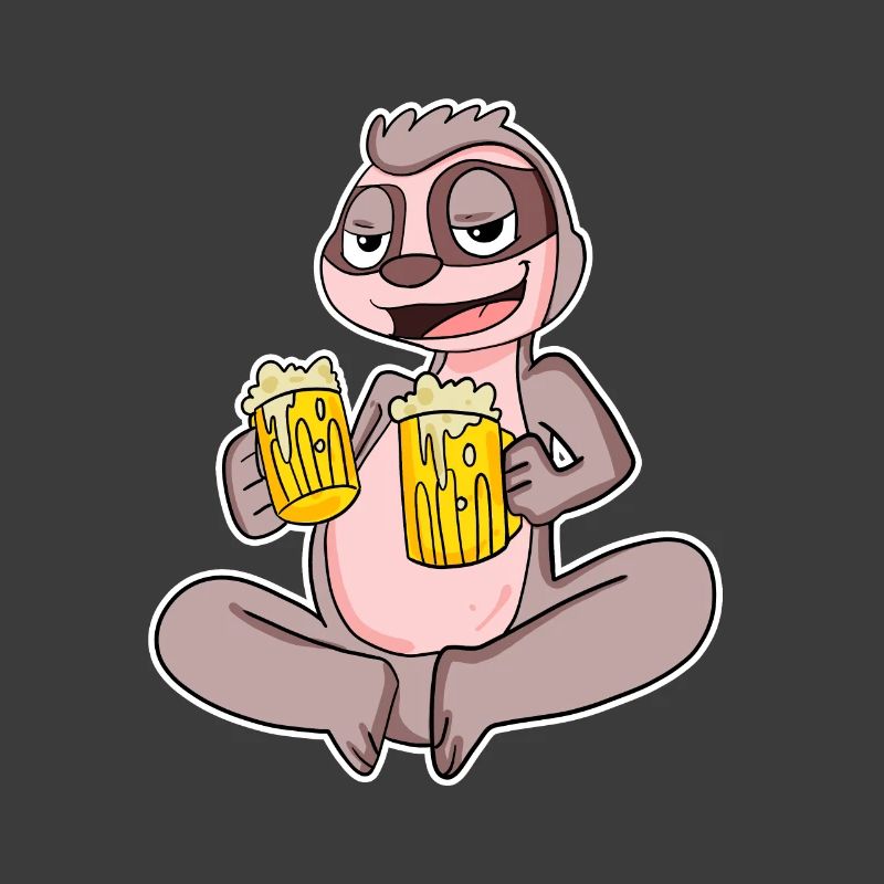Faultier mit Bier