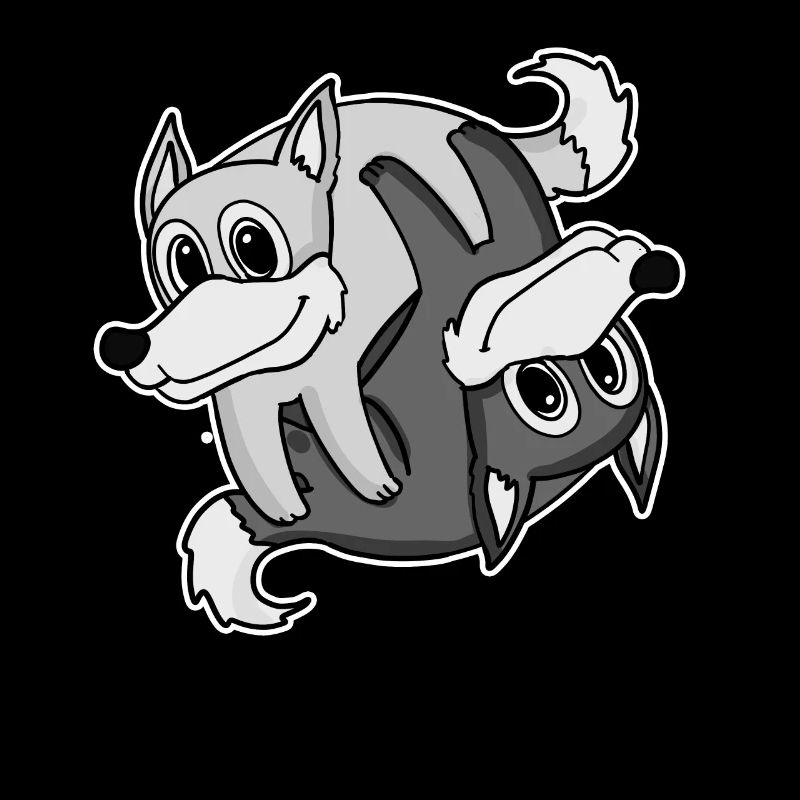 Yin Yang Loup Loups