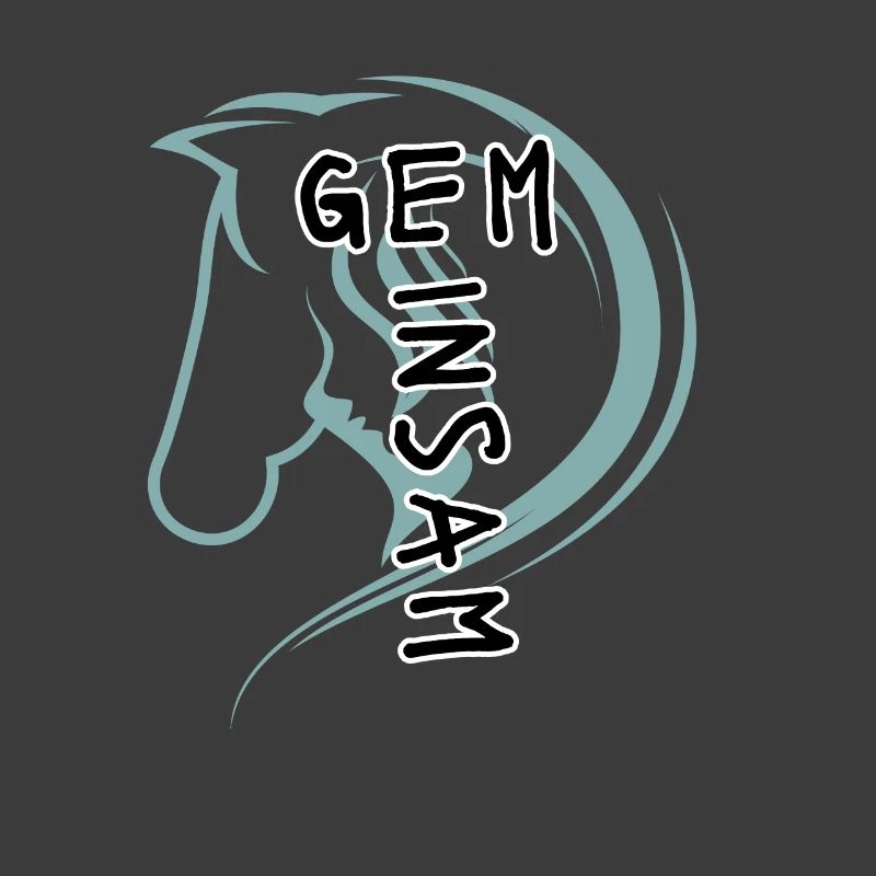 Pferdekopf mit Spruch Gemeinsam