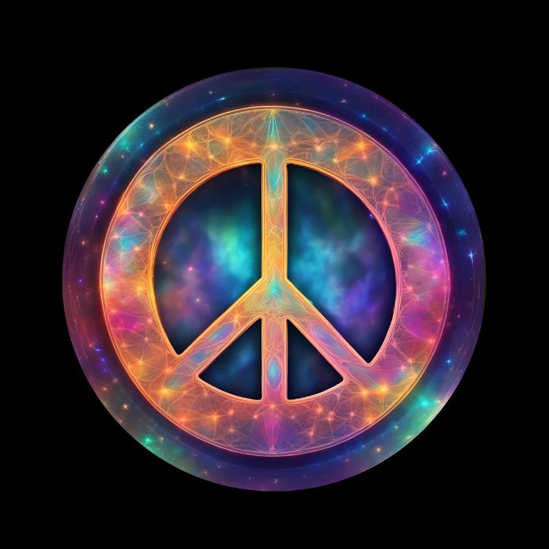 Kosmisches Friedenszeichen