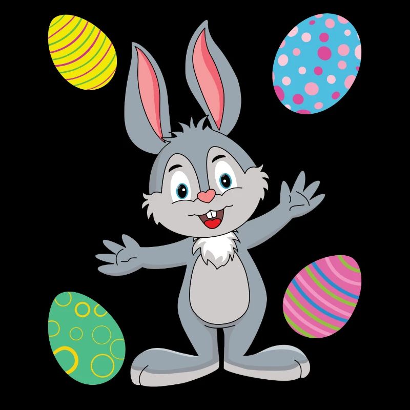 EASTER BUNNY AND EASTER EGGS