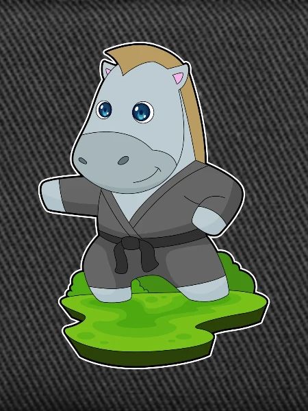 Pferd Karate Kampfsport